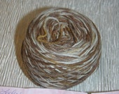 Sock Yarn Superwash yarn Wool blend Fernwood Woolworks Rainy Day Yarn LATTE 300 yards brown tan