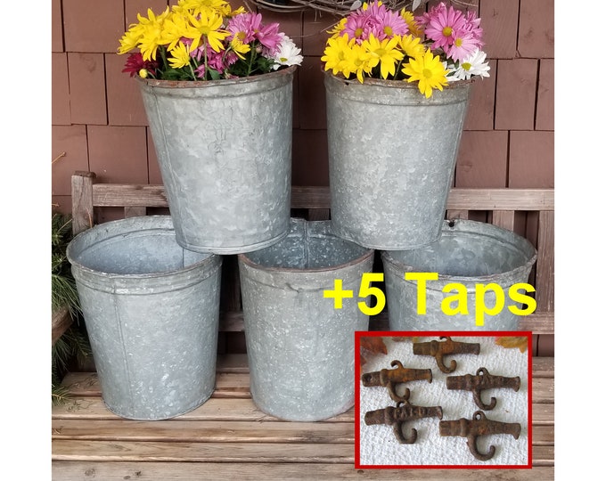 Vintage Sap Buckets Etsy