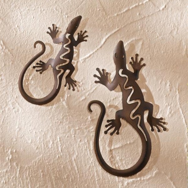 Metal Gecko Etsy