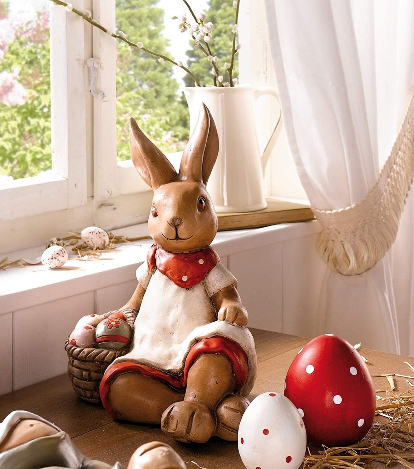 Madame Lapin en Céramique de Décoration