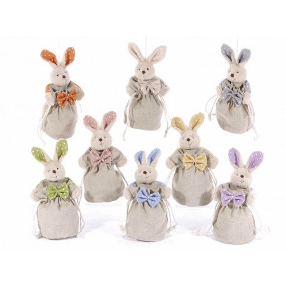 Sac à Bonbons Lapin en Tissu