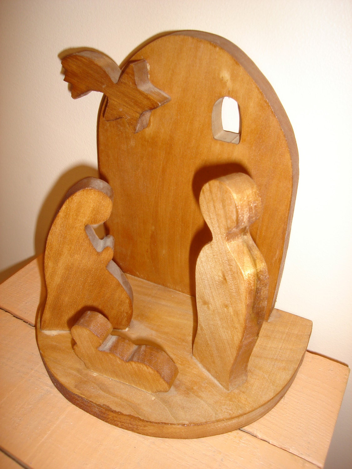 Crèche en Bois Décorative