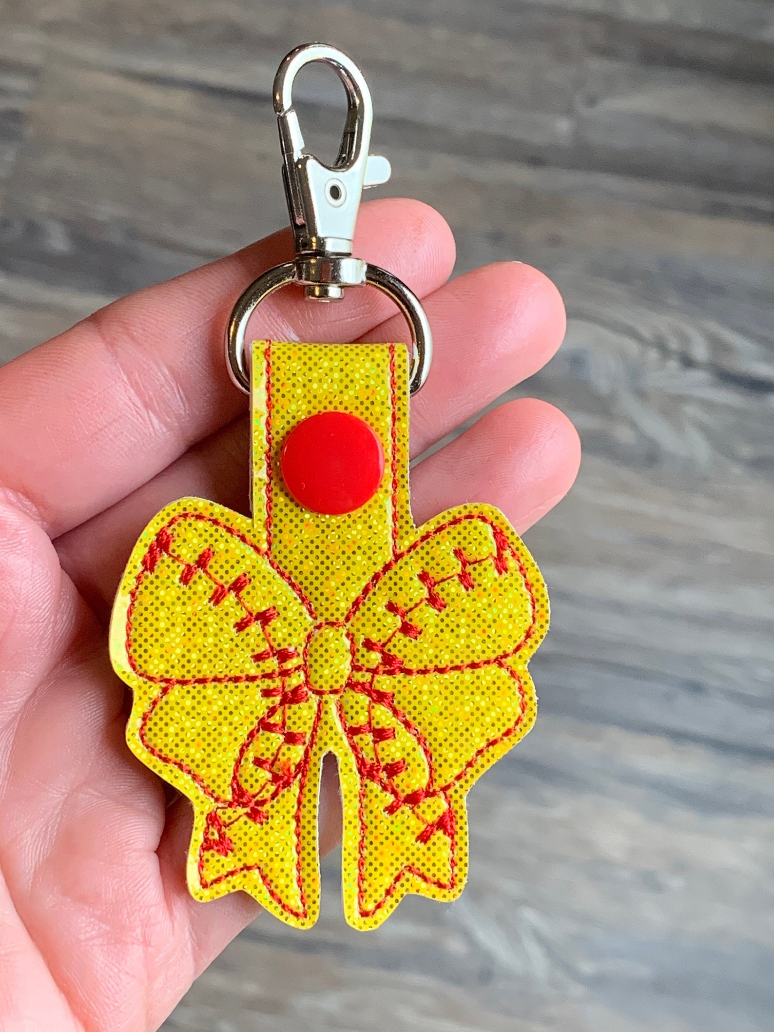 Softball Bow Keychain Softball Bow Key Chain Softball Etsy