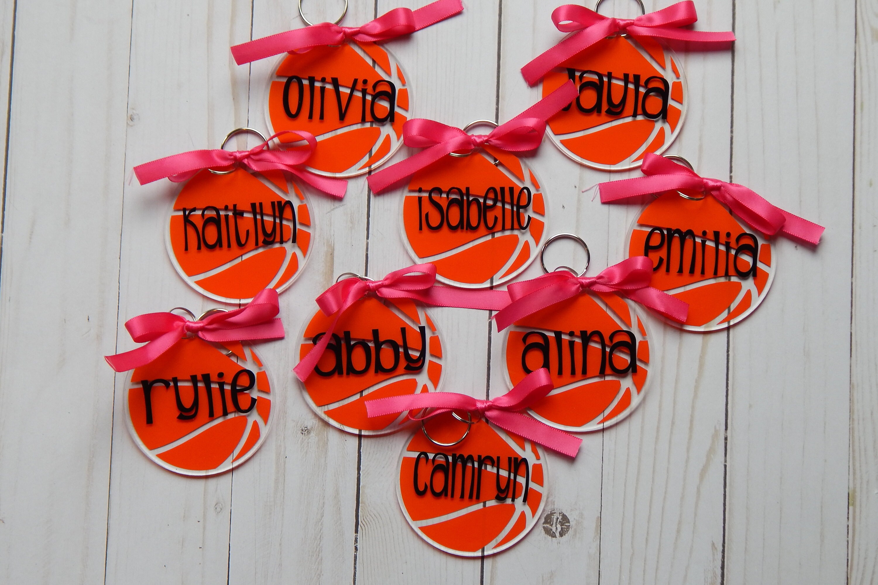 Basketball Key Chain Personalized Basketball Keychain Etsy