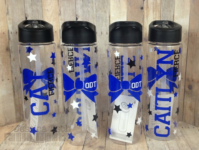 Personalized Cheerleading Water Bottle Cheer Team Etsy