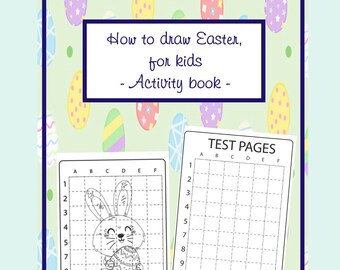 How To Draw Easter Activity Book For Kids, Activity Book, Drawing, Instant Download