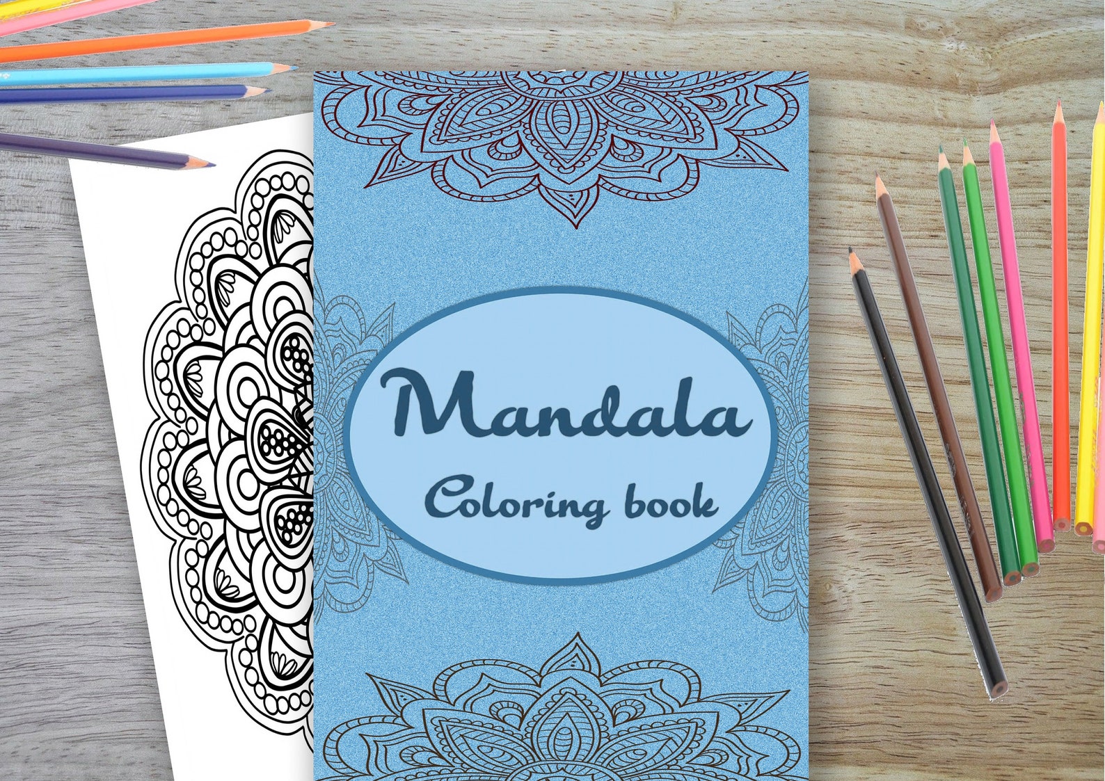 Mandala Coloring Book, Printable at Home, Mandala Instant Download, 10 ...
