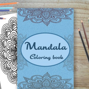 Mandala Coloring Book, Printable at Home, Mandala Instant Download, 10 Mandala Colouring Pages image 1