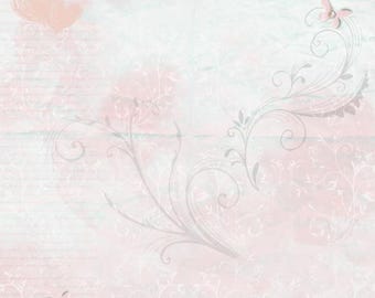 Pink Background Paper For Scrapbooking or Other Projects
