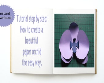 How To Create A Paper Orchid From Scratch With Template