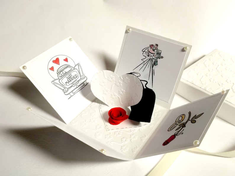 Wedding Exploding Box Card Explosion Box Greeting Card Etsy