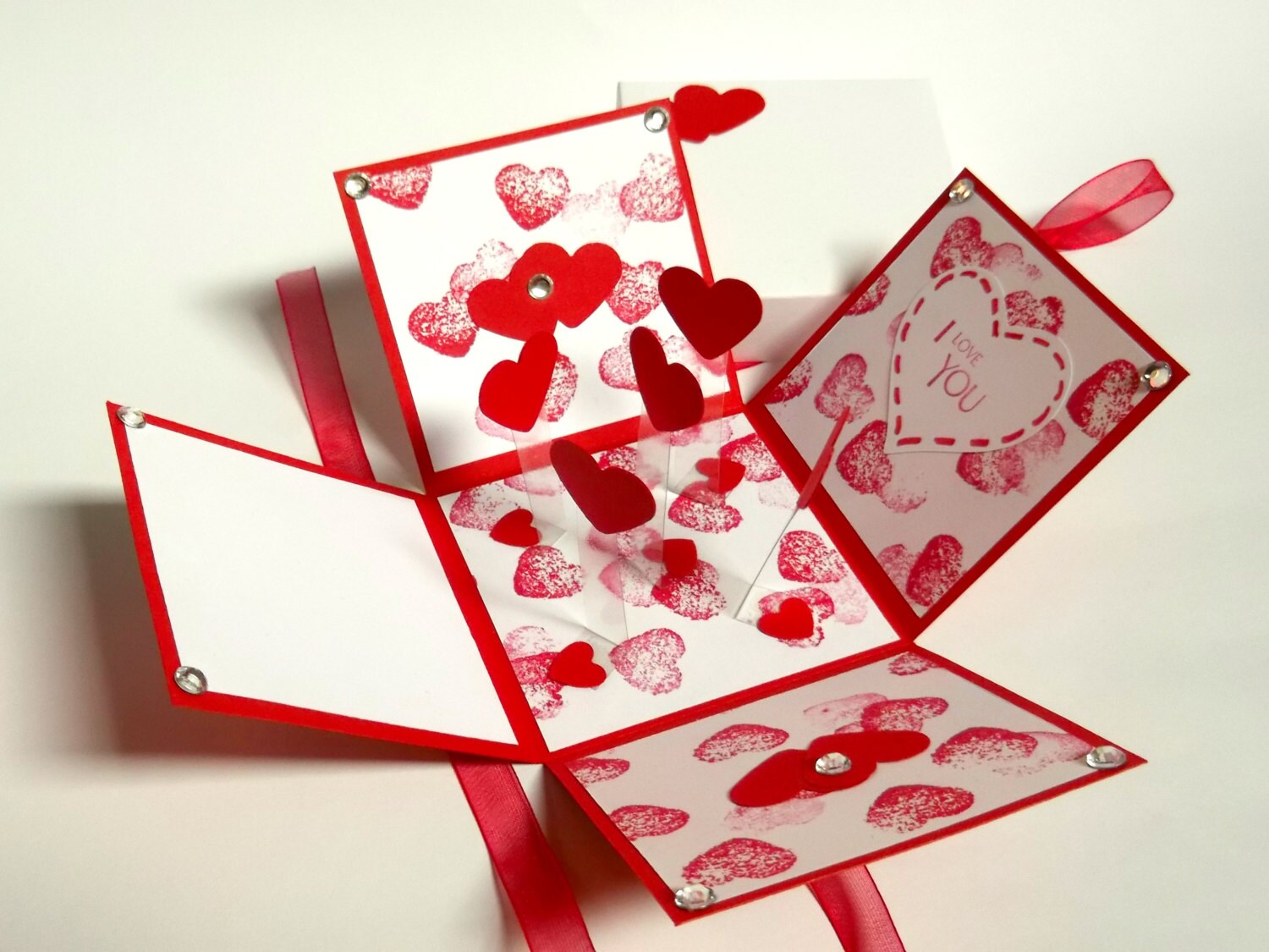 Explosion Box for Valentine's Day Exploding Box Greeting Etsy