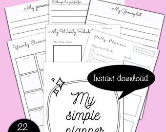 My Simple Planner: a Simple Planner To Better Organize Your Life