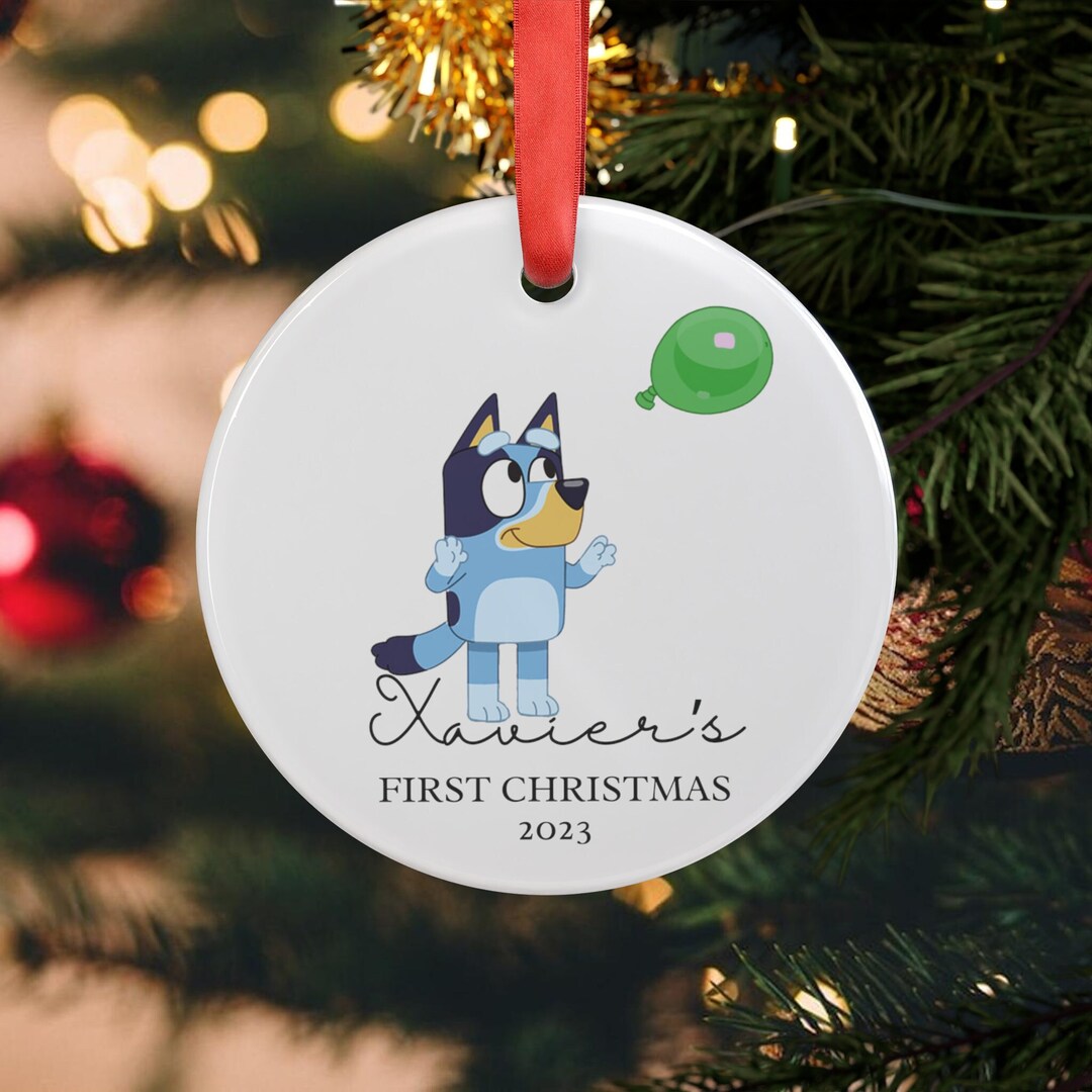 Personalized Bluey Christmas Ornament Customized Decoration - Etsy
