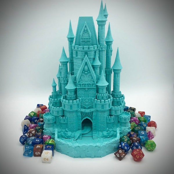 Fairy Tale Castle Mimic Dice Tower from Fate's End Dice Towers by Kimbolt Creations