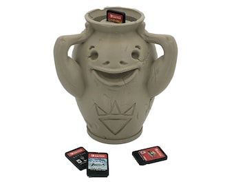 Goron Vase Switch Game Cartridge 3D Printed Storage Case - kompatybilny z kartridżami gier Switch