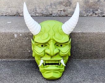 Japanese Hannya 1 Mask Oni Demon Mask 3D Printed Samurai Mask