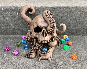 The Octo-Skull Dice Tower - 3D Printed Dice Tower - Monstrous Dice Towers by Beast Miniatures
