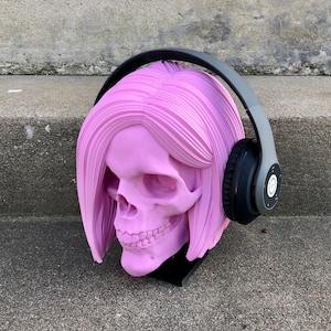 Karen Skull 8 Headphone Head - 3D Printed Headphone Stand Bust