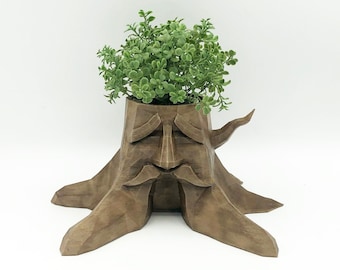 The Great Deku Tree Planter - 3D-gedruckter handbemalter Sukkulenten-Übertopf