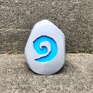 WoW Hearthstone Figure with Blue Sigil - 3D Printed in Full Color