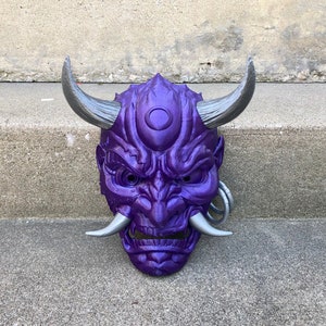 Japanese Cyberpunk 77 Hannya Mask Oni Demon Mask 3D Printed Samurai Mask