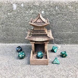 Shogun Dice Tower from Fate's End Tiny Towers by Kimbolt Creations