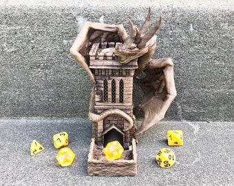 Wyvern Dice Tower from Fate's End Tiny Towers by Kimbolt Creations