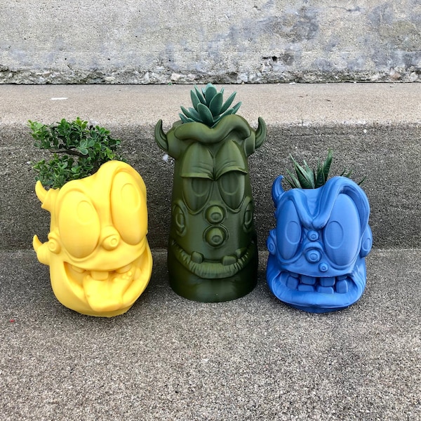 Monster Plant Pot Etsy