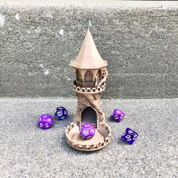 Fae Villa Dice Tower from Fate's End Tiny Towers by Kimbolt Creations