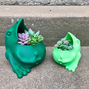 Gefräßiger Frosch 3D Gedruckt Dinosaurier Bin Sukkulenten Übertopf Vase - Verschiedene Farben