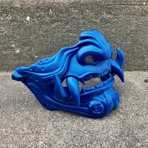 Samurai Mask 3 - 3D Printed Demon Oni Half Mask