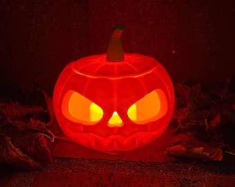 Spooky Pumpkin Halloween LED Jack-o-Lantern Porte-lampe à thé