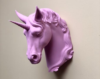 Unicorn Head Wall Art Mount - 3D Printed Bust