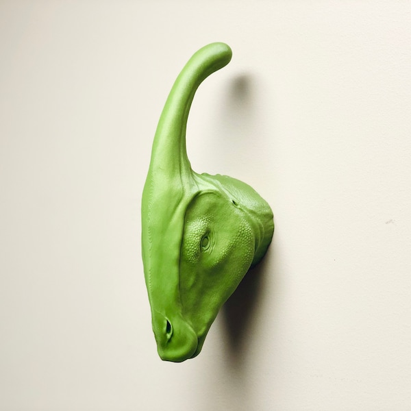 Parasaurolophus Head Wall Art Mount - 3D Printed Bust