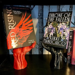 Demon Hand Book Stand - Left and Right Hand Book Display - 3D Printed Bookish Decor