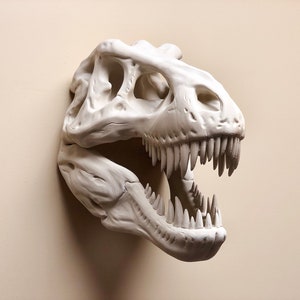 XL Colossal Tyrannosaurus Skull Head Wall Art Mount - 3D Printed Bust
