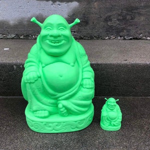 Colossal Shrek Buddha 3D Printed Statue Figure - Various Colors