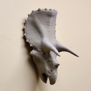 Triceratops Versión 1 Head Wall Art Mount - Busto impreso en 3D