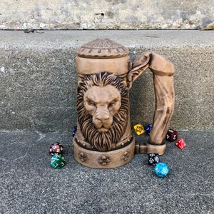 The Lion's Brew Mythic Mug Dice Vault and Can Holder from Mythic Mugs by Ars Moriendi 3D - Various Colors