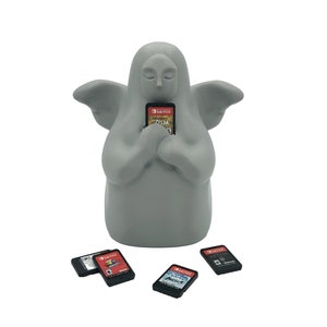 Goddess Statue Switch Game Cartridge 3D Printed Storage Case - Compatible with Switch Game Cartridges