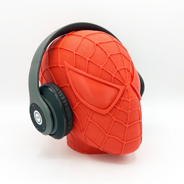 Spider-Man Kopfhörerkopf - 3D-gedruckter Kopfhörerständer Büste