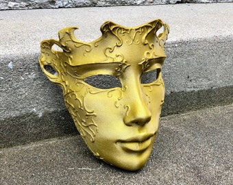 Venetian Masquerade Cameo 3D Printed Cosplay Mask - Various Colors