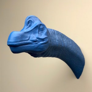 Brachiosaurus Head Wall Art Mount - 3D Printed Bust