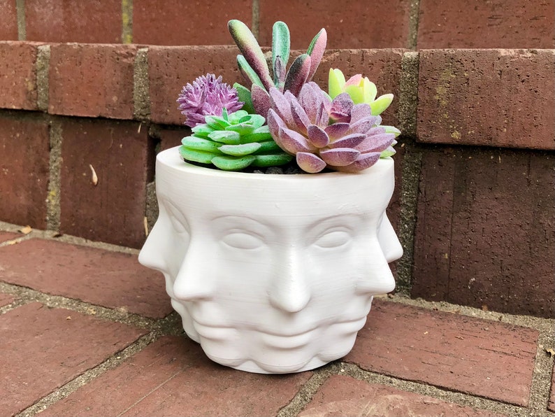 3D Printed Polyface Planter Bowl image 1