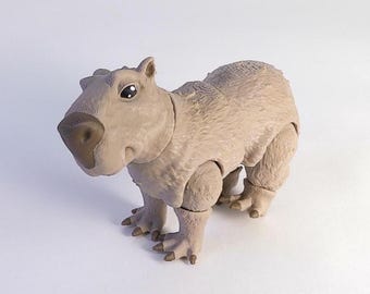 Capybara Flexi Ledad Leksak Djur Fidget Skrivbordsdisplay - Fullfärg