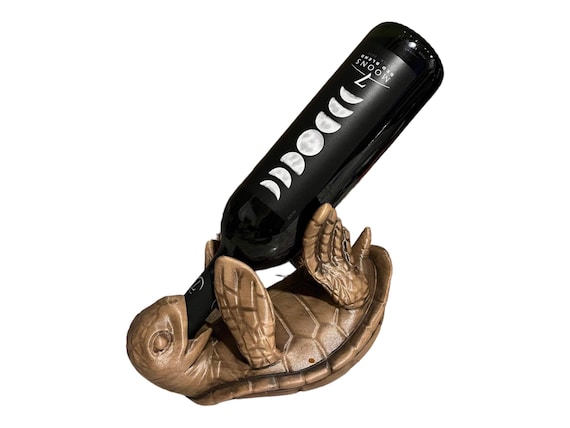 Sea Turtle 3D Printed Wine Bottle Holder Various Colors