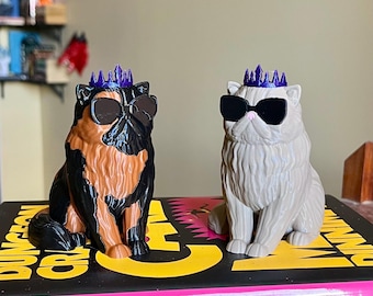 Prinzessin Donut Bücherregal Dekor - Empfindliche Show Katzenbuch Figur - DCC inspiriert 3D gedrucktes Bücherdekor - zwei Versionen