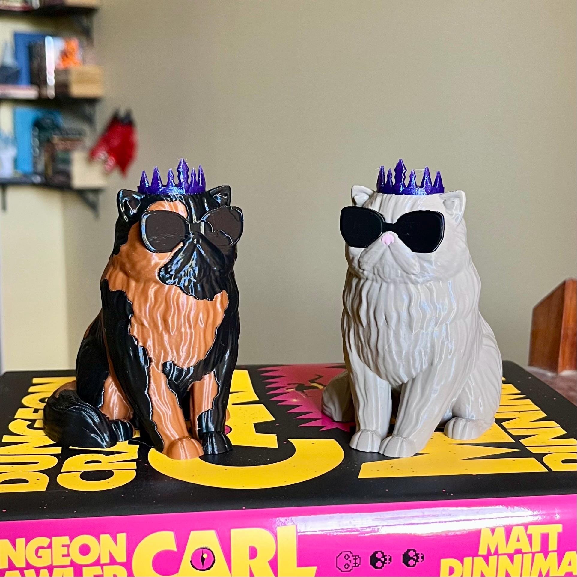 Princess Donut Bookshelf Decor - Sentient Show Cat Book Figure