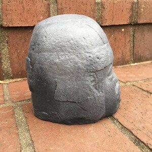 Hand-Painted 3D Printed Olmec Colossal Head Statue image 3